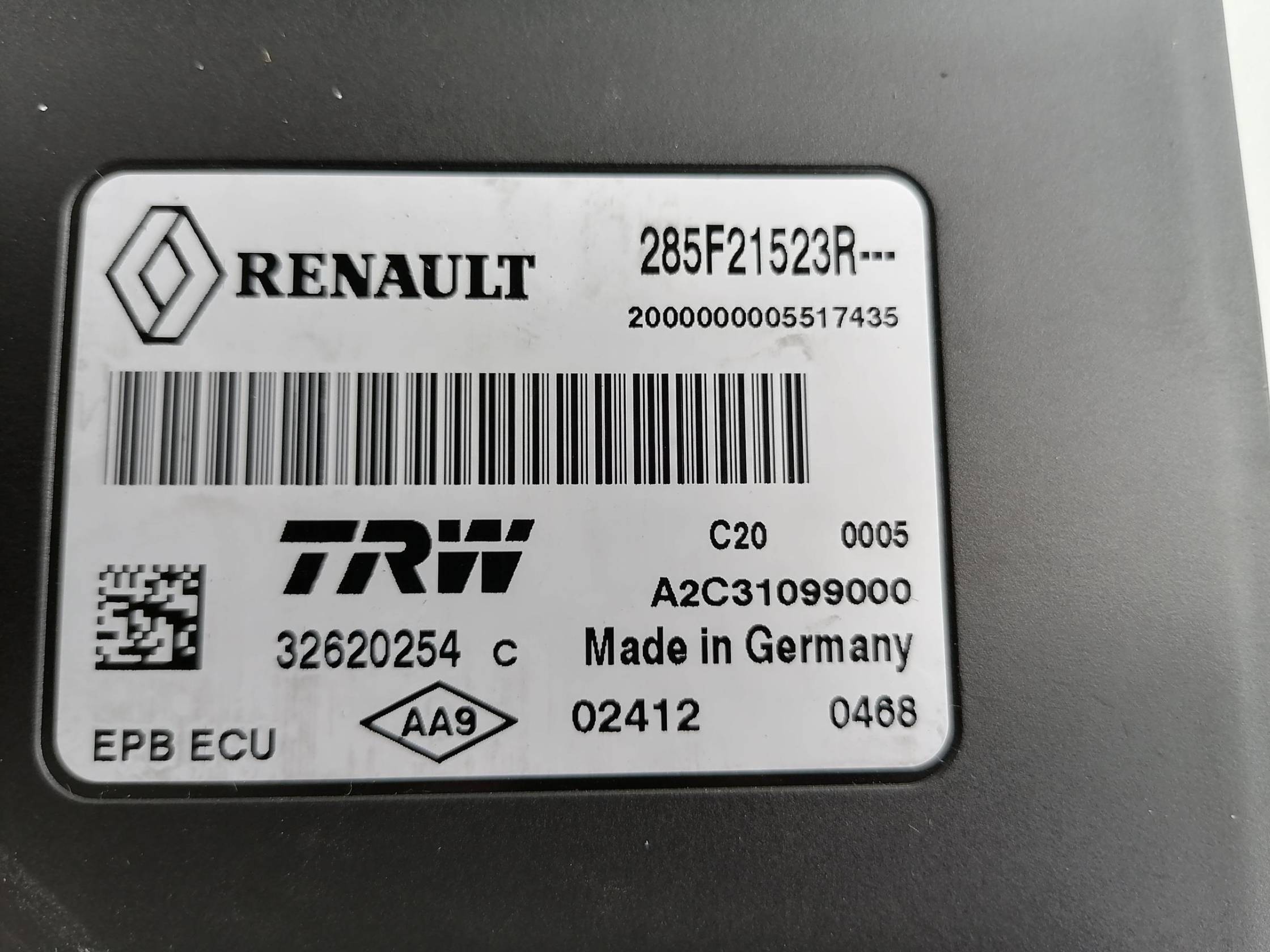 Centralina freno stazionamento elettromeccanico